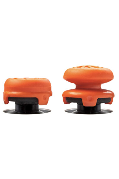 No branded KontrolFreek Vortex Thumbstick Grips (2) for PS5/PS4, Accuracy & Comfort, Orange