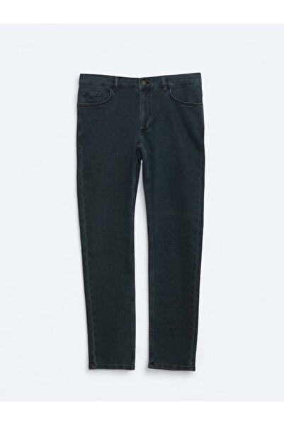 Kip Темно-сині брюки зі змішаної бавовни та деніму, облягаючого крою