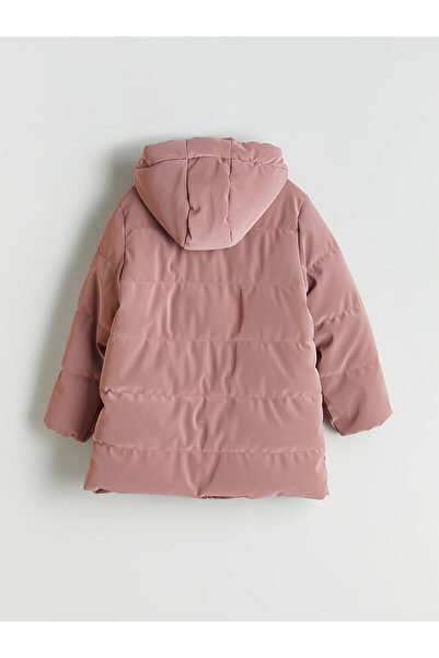 LC Waikiki Peak Yeni Sezon Kapüşonlu Kız Çocuk Mont