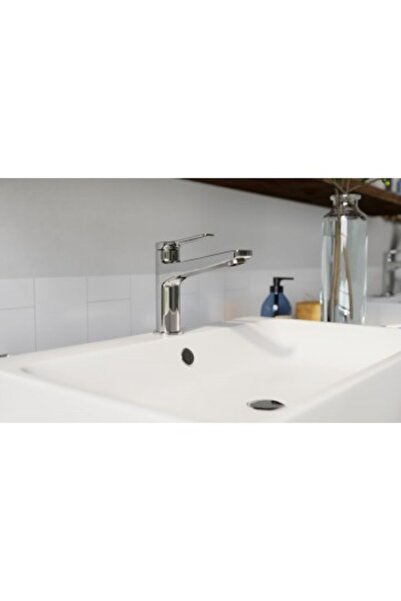 FERRO Stratos chrome stand-alone washbasin mixer