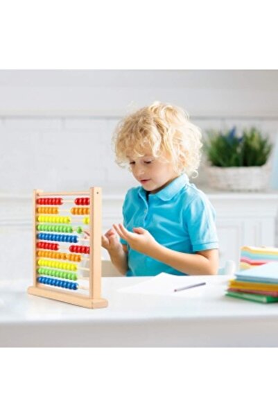 Picodino Numaratoare abac din lemn cu 10 randuri - 29 cm