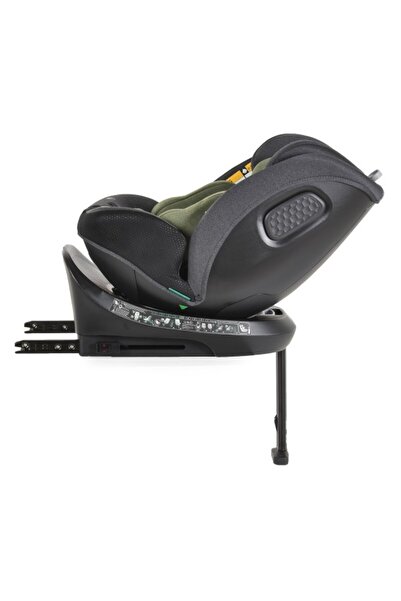 Cangaroo Scaun Auto cu Isofix pentru copii 0-36 Kg, Hoku Olive Green 40-150cm, Rotativ 360 Grade, Po
