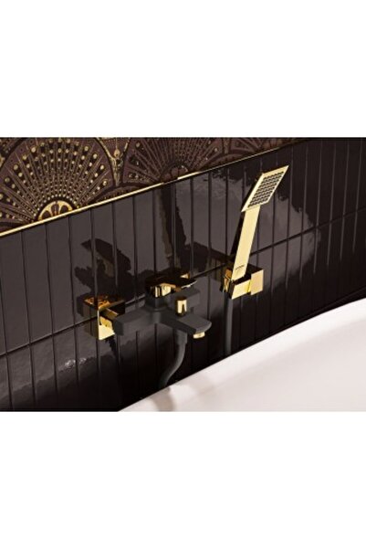 FERRO Wall-Mounted Bath-Shower Faucet VITTO VERDELINE Gold/Black