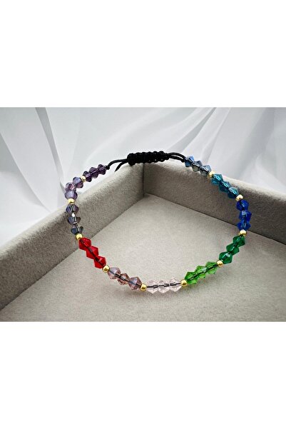 OEM Brățară cu cristale și 10 mărgele din argint 925 - placată cu aur cod: ARG35