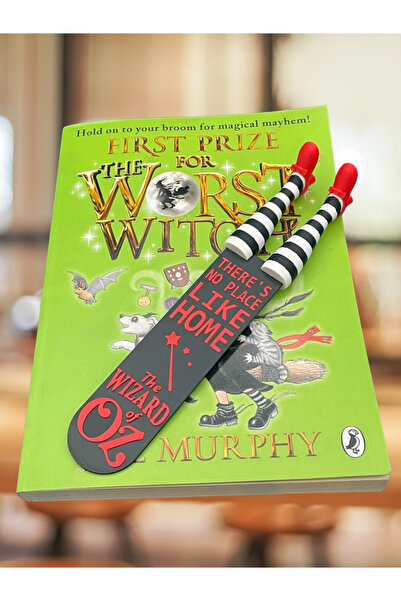 kayseri3D Wizard of Oz Kitap Ayracı – Oz Büyücüsü Temalı – Çizgili Bacak Tasa...