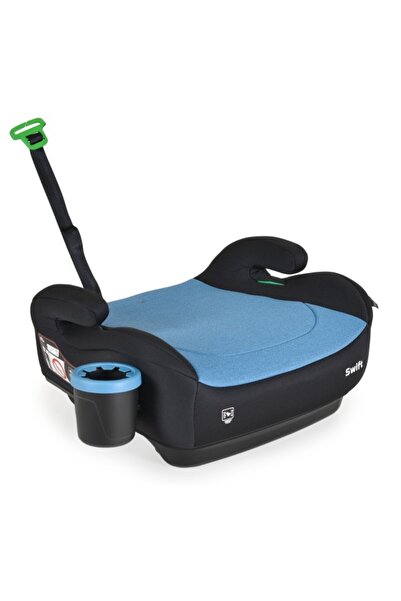 Cangaroo Scaun auto Swift Auto Booster, albastru, 125-150 cm, suport pentru sticle anti-vărsare, vârstă recomandată 4-12 ani