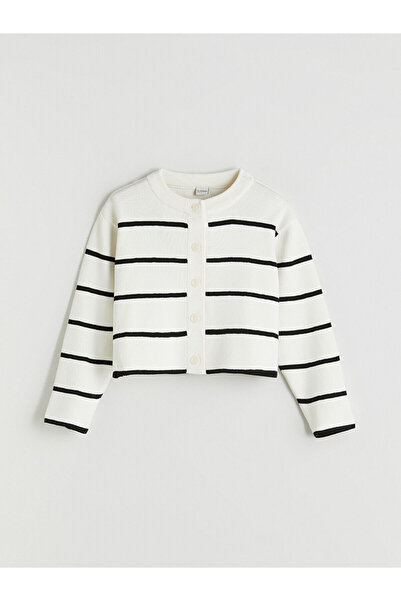 LC Waikiki Lcw Kids Crew Neck Girl's Knitwear Cardigan