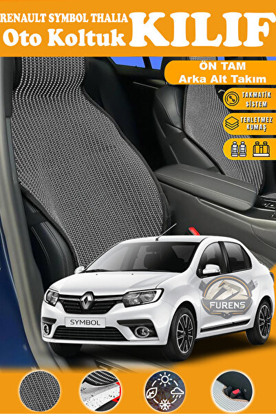 STS Oto Aksesuar غطاء مقعد سيارة من القماش المنسوج باللون الأسود من سلسلة PRE...