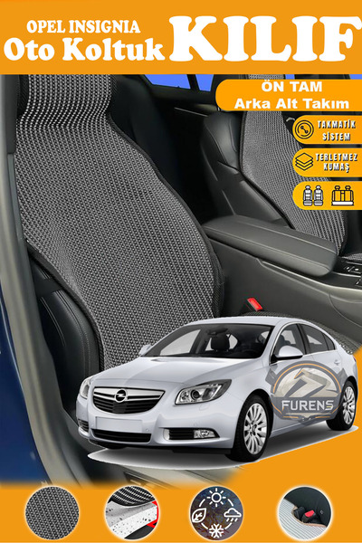 STS Oto Aksesuar غطاء مقعد سيارة أوبل إنسيجنيا متوافق مع سلسلة بلاك بريستيج م...