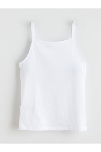 LC Waikiki Özmarka New Season Square Neck Girls' Tank Top 2-Pack