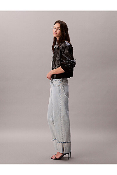 Calvin Klein Women's Relaxed Crop Cuff Jean Pants