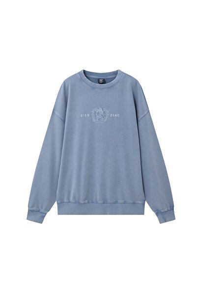 Giordano Men’s French Terry Crew Neck Printed Sweatshirt