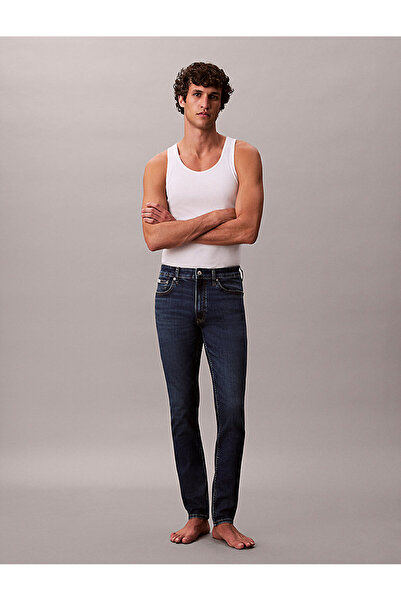 Calvin Klein Erkek Skinny Oil Slick Jean Pantolon