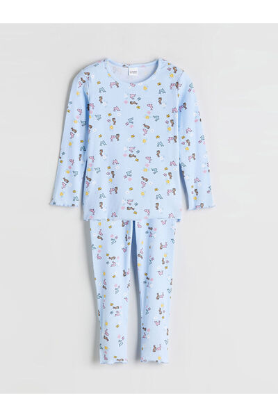 LC Waikiki Bisiklet Yaka Kız Çocuk Pijama