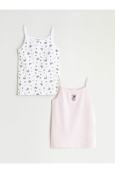 LC Waikiki Peak New Season Square Neck Kuromi Printed Girls' Tank Top 2-Piece