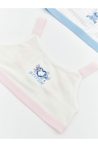 LC Waikiki Peak New Season Stitch and Angel Printed Girls' Bustier 2-Piece