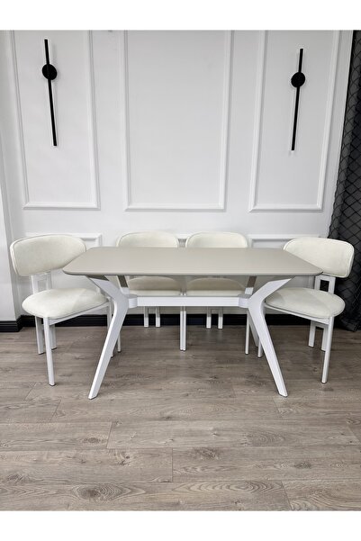 ECCES BB 80 x 140 Mutfak Masası Krem MDF (Sadece Masa) Salon ve Mutfak Masası...