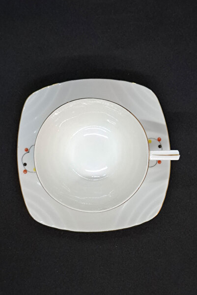 ABBETC Mz Porcelain Czechoslovak Antique Porcelain Tea Cup 2 Pieces 170 ml