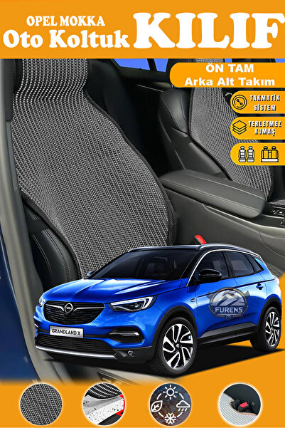 STS Oto Aksesuar غطاء مقعد سيارة أوبل موكا متوافق مع السلسلة السوداء الفاخرة ...