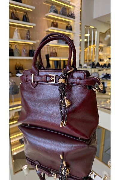 KRISTE BELL İthal Çatlak Deri Kemerli Aksesuarlı Ve Uzun Askılı Kadın Çanta -...