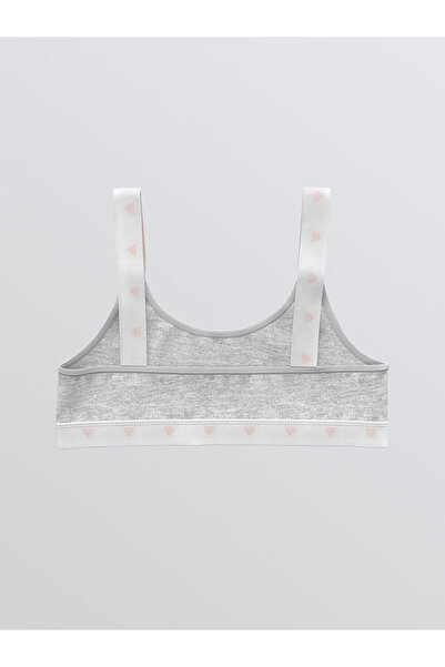 LC Waikiki New Season Heart Printed Girl's Bustier 2-Piece Set