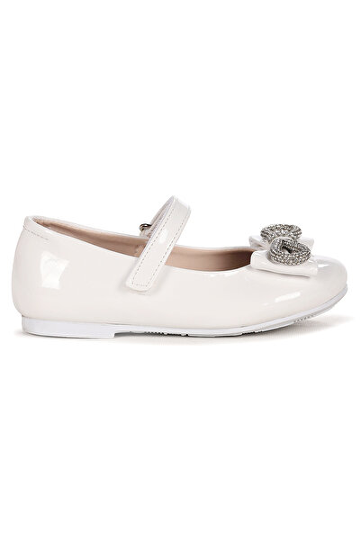 KARAMAZI Bowtie Bowtie Stoned Velcro Girls' Ballerina Shoes