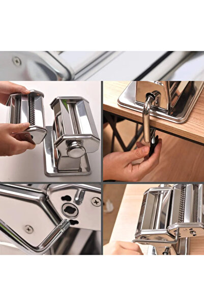 OEM aparat manual de paste și tăiței, diverse dimensiuni, oțel inoxidabil, 19x17,5x13 cm