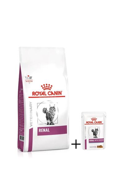 Royal Canin Veterinary Renal Kedi Kuru Maması 2 kg (skt:26.11.2026) Renal Yaş...