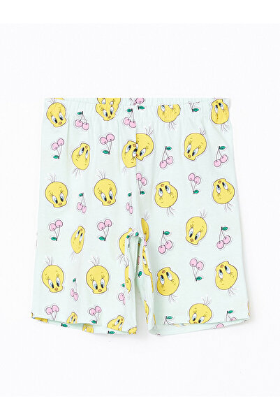 LC Waikiki Pantaloni scurți de pijama pentru fete, cu imprimeu Tweety și tali...