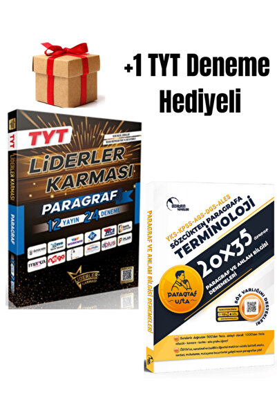 Doktrin Yayınları TYT Liderler Karması Paragraf Deneme ve 20x35 Paragraf Deneme (2 Kitap) +1 TYT Deneme Hediyeli