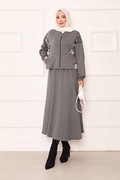EBRUTESETTÜR Garni Detailed Cropl Skirt Set