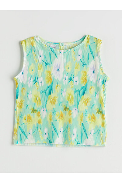 LC Waikiki LCW Kids Mixed Crew Neck Μπλούζα για κορίτσια με λουλούδια