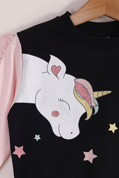 kidello Pink Unicorn Star Printed Girls' Set