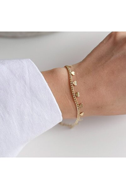 Venus Design Çelik Kalp Zincir Bileklik