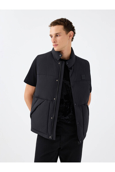 Loft Regular Fit Black Men's Vest Lf2039026