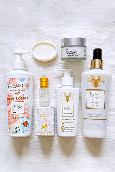 MUSK AL TAHARA 6 منتجات من المسك الأبيض لجميع أنحاء الجسم