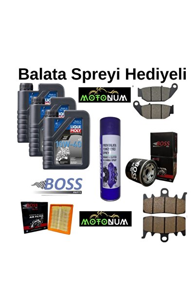 Motonum Cf Moto Sr 450 Ön Arka Fren Balata takımı ve Bakım Seti Lıqui Moly St...