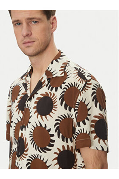 JOOP JEANS Ανδρικό Πουκάμισο 10019547 30046003 Καφέ