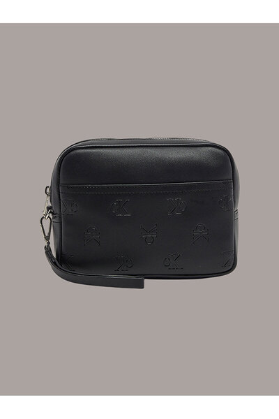 Calvin Klein Men's Emboss Zip Pouch Bag