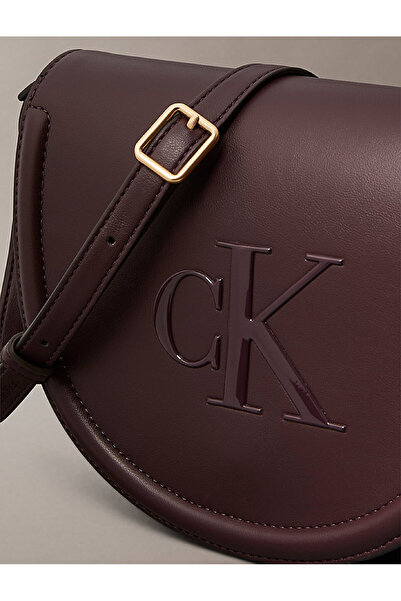 Calvin Klein Women's Bold Ck Saddle Crossbody Bag