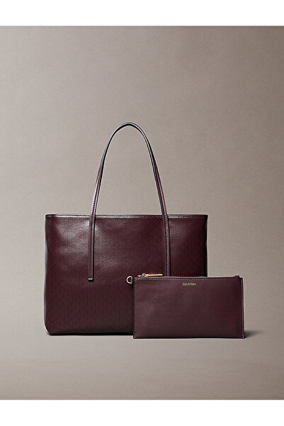 Calvin Klein Coated Emblem Small Tote Bag