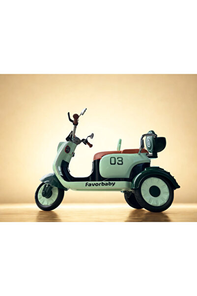 OEM Motocicletă electrică pentru copii verde deschis 3-8 ani