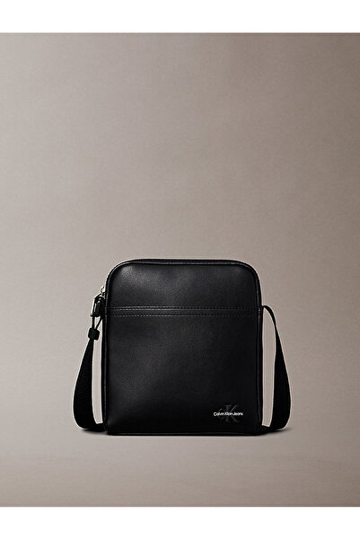 Calvin Klein Men's Mono Logo Reporter Crossbody Bag