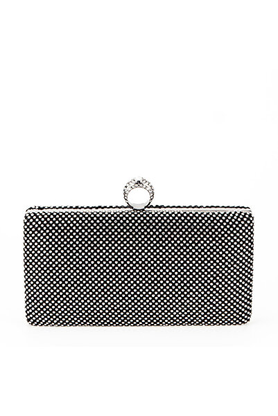 SOFILINE Clutch elegant cu strasuri B-BFL-1063A 06 Negru