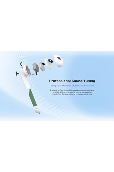 INFINIX XBuds 3 XE31 White Bluetooth Earbuds