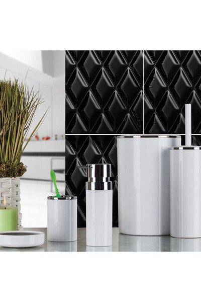 Bauhaus طقم حمام فاخر من توسكانا مكون من 5 قطع - طقم إكسسوارات حمام فاخر وعصري (4 خيارات للألوان)