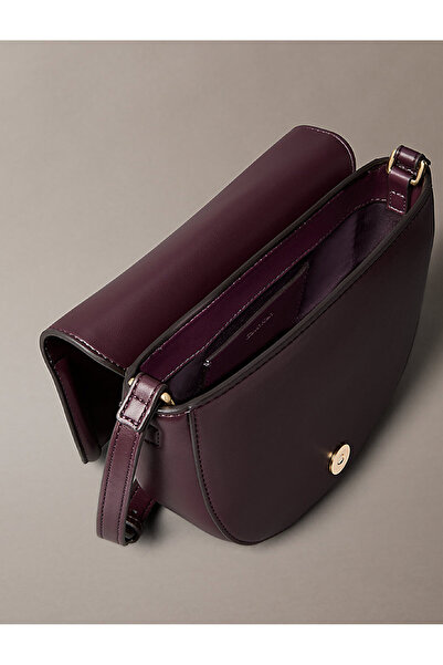 Calvin Klein Women's Bold Ck Saddle Crossbody Bag