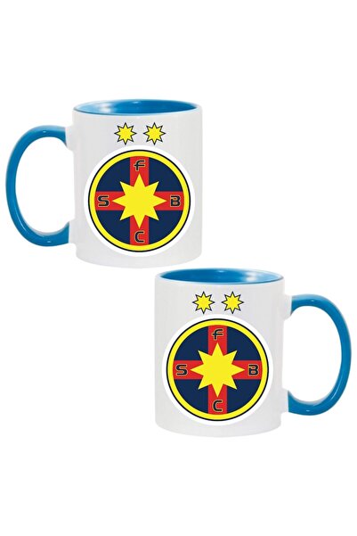 T&M Personalizare Personalized Mug 'FCSB' v6, Sports, Football Fan, Blue, 330 ml