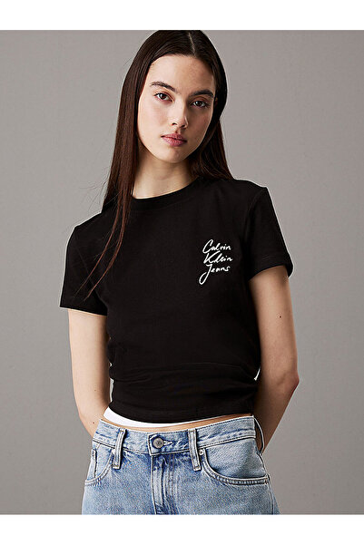 Calvin Klein Women's Script Institutional T-Shirt