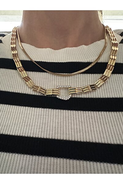 Çelik Premıum kuyumcu işçiliğinde kararmaz garantili kolye